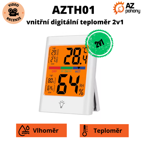AZTH01 - vnitřní digitální teploměr 2v1